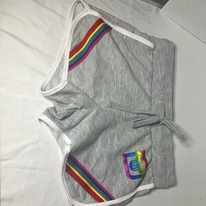 Disney Parks Women's Rainbow Collection Elastic Waist Sweat Shorts Size S